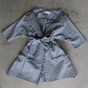 Chloe Gingham Casual Jacket